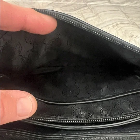 Michael Kors Black Pebbled Leather Crossbody Bag - Picture 6 of 10